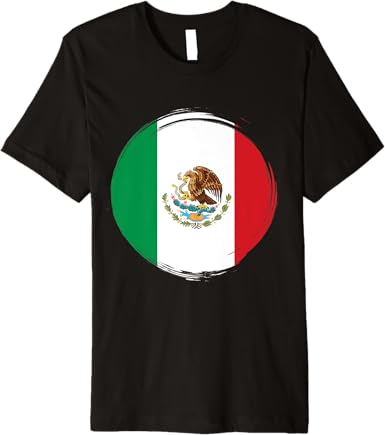 National Flag of Mexico Premium Men T-Shirt – Camiseta Con Bandera De México