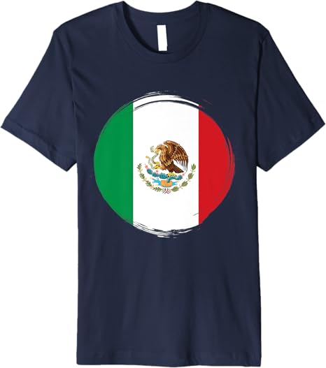 National Flag of Mexico Premium Men T-Shirt – Camiseta Con Bandera De México
