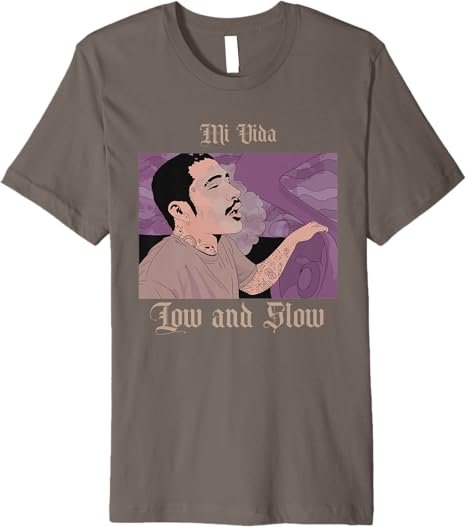 Mi Vida Low And Slow Mexican Lowrider Chicano Men’s Premium T-Shirt
