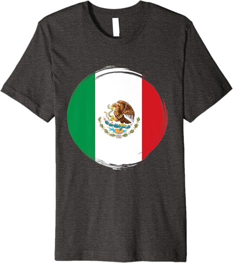National Flag of Mexico Premium Men T-Shirt – Camiseta Con Bandera De México