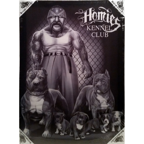 HOMIES KENNEL CLUB - Small Canvas Art - 12" X 16"