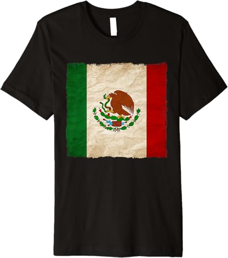 Vintage Mexican Flag Mexico Pride Premium Men T-Shirt
