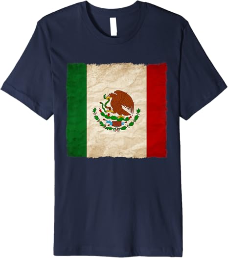 Vintage Mexican Flag Mexico Pride Premium Men T-Shirt