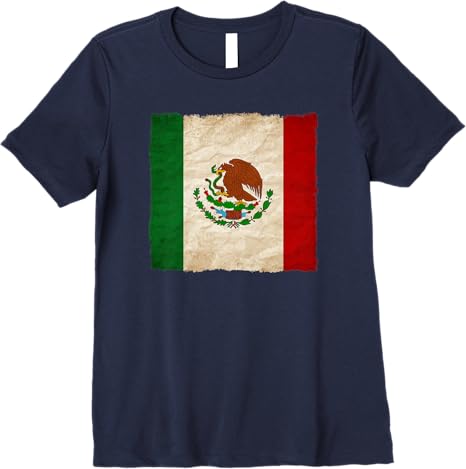 Vintage Mexican Flag Mexico Pride Premium Women T-Shirt