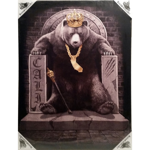KING OF CALI - Small Canvas Art - 12" X 16"