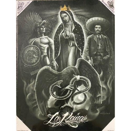 LA REINA (B & W) - Small Canvas Art - 12" X 16"