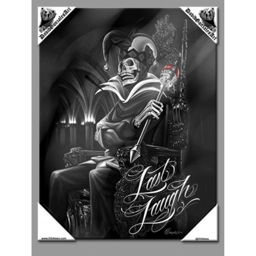 LAST LAUGH - Small Canvas Art - 12" X 16"