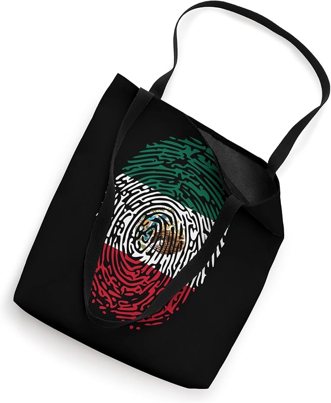 Mexico DNA Flag Tote Bag - Vintage Mexican Flag Pride Design