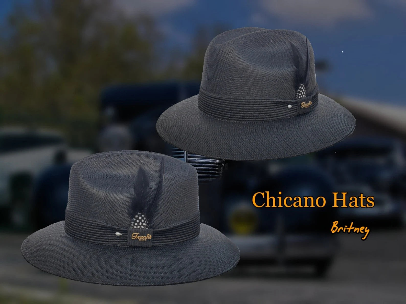 Black Goldline Chingon Wide Brim Hat by Garcia