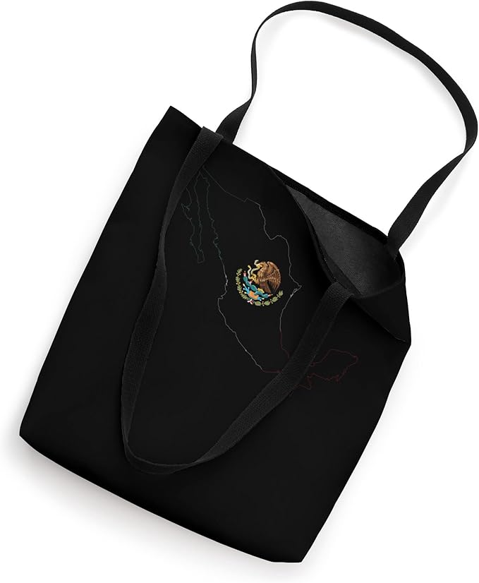 Mexico Flag Escudo Nacional de México Map Tote Bag - Mexican Pride Accessories