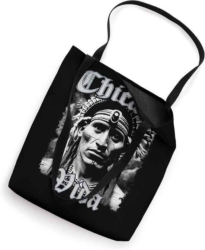 Chicano Vida Vintage Aztec Native American Mexican Tote Bag - Boho Style