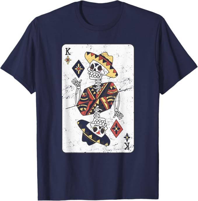 Vintage Mexican Chicano Card Men T-Shirt – Hombre Con Sombrero Design