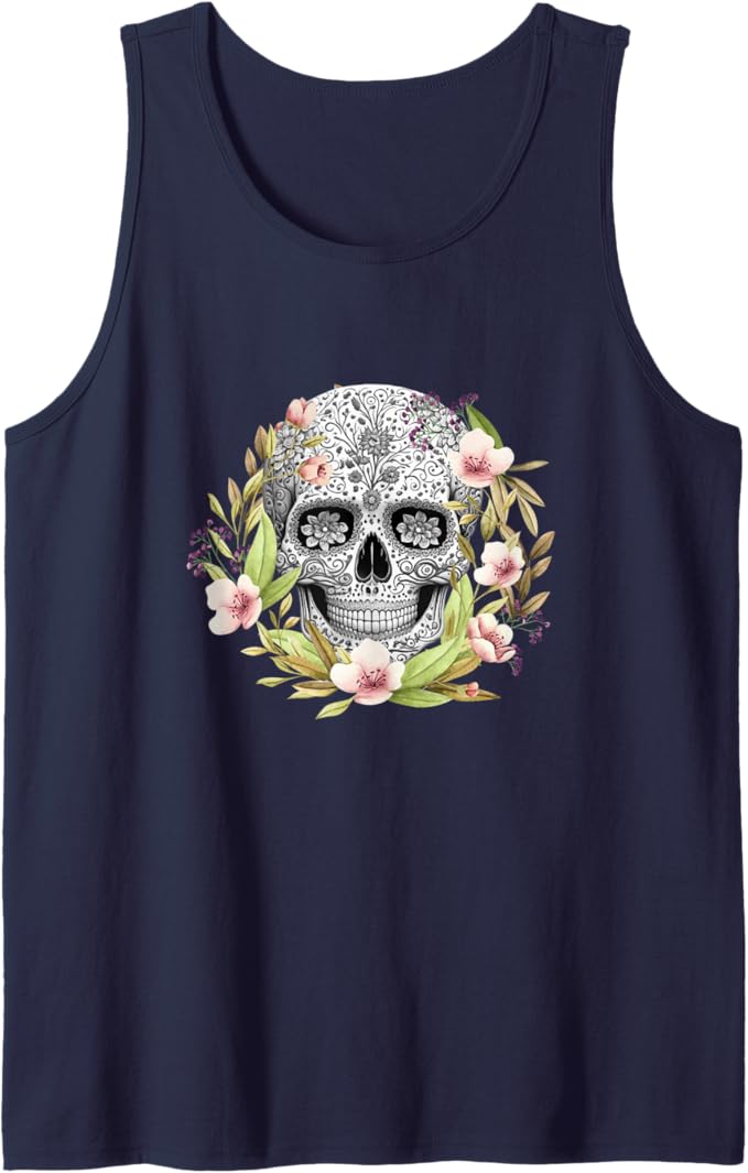 Calaveras Mexican Día de los Muertos Tank Top for Men