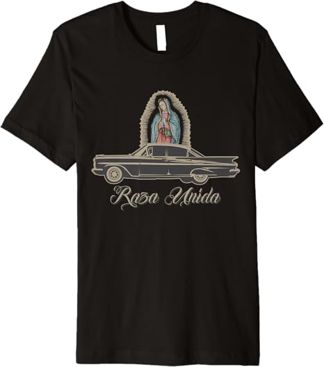 Raza Unida Chicano Low Rider Mexican Hombre Premium Men T-Shirt - Stylish Latino Shirt