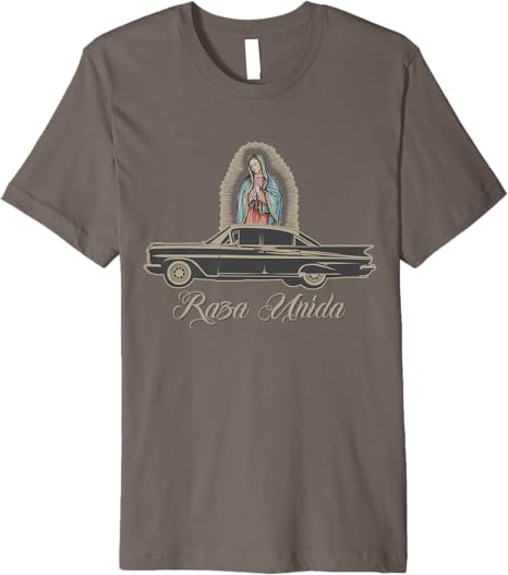 Raza Unida Chicano Low Rider Mexican Hombre Premium Men T-Shirt - Stylish Latino Shirt