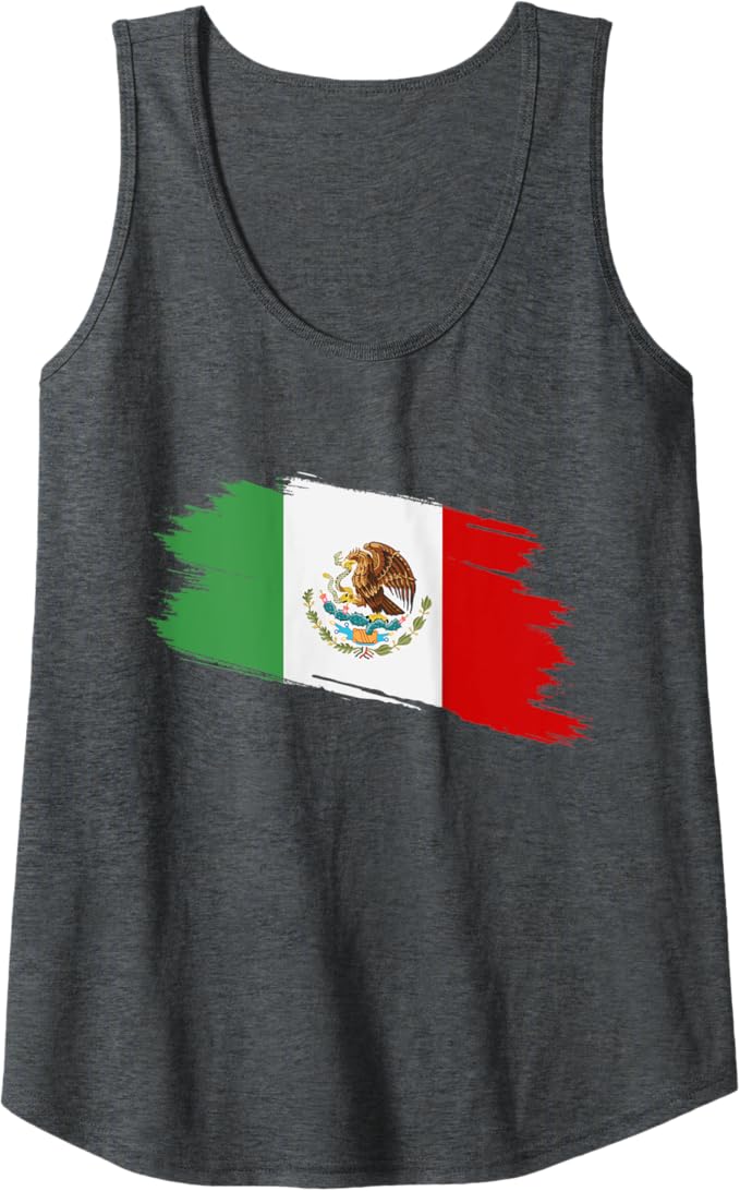 Vintage Mexican Flag Women Tank Top - Bandera Mexicana Camiseta