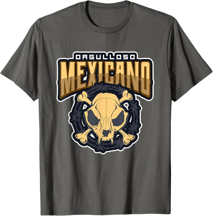 Orgulloso Mexicano Skull Men T-Shirt - Mexican Chicano Style Tee