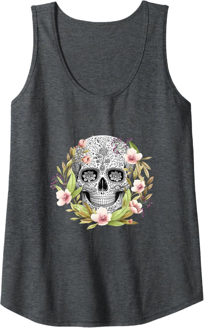 Calaveras Mexican Día de los Muertos Tank Top for Women