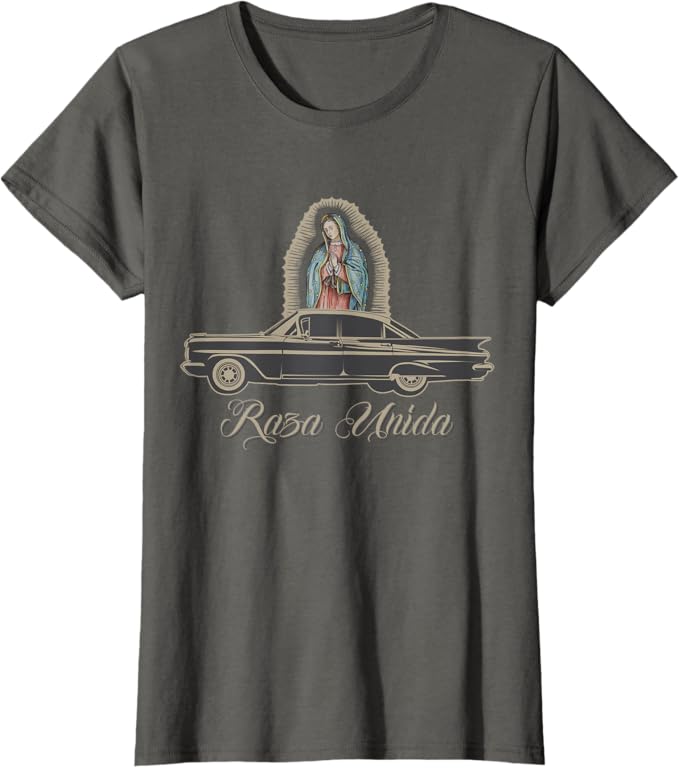 Raza Unida Chicano Lowrider Mexican Hombre Women T-Shirt - Stylish Latino Apparel