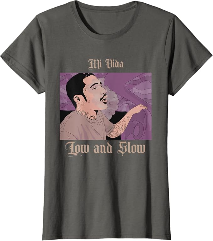 Mi Vida Low and Slow Women T-Shirt – Mexican Lowrider Chicano Hombre Design