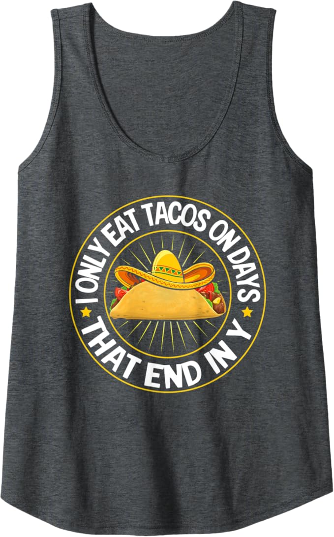 Tacos Women Tank Top for Mexican Cinco De Mayo Party Celebration