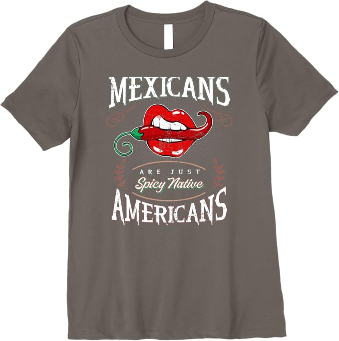 Mexicans Are Just Spicy Native Americans - Funny Chicano Premium Women T-Shirt