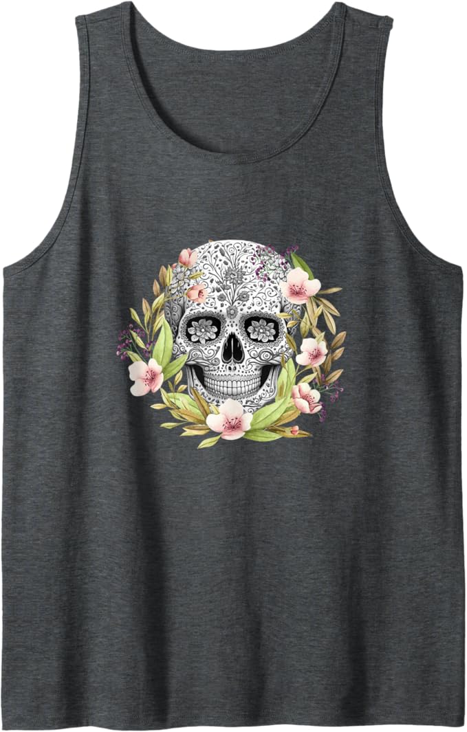 Calaveras Mexican Día de los Muertos Tank Top for Men