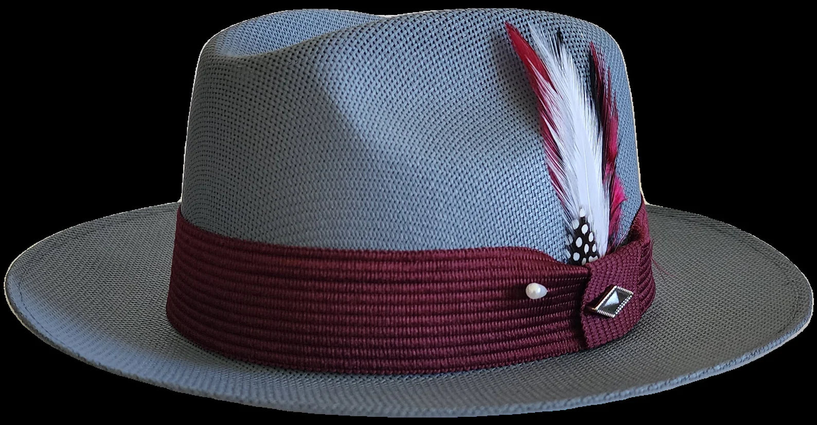 Goldline Oxford Viejo with Burgundy Band – Flip Down or Up Hat