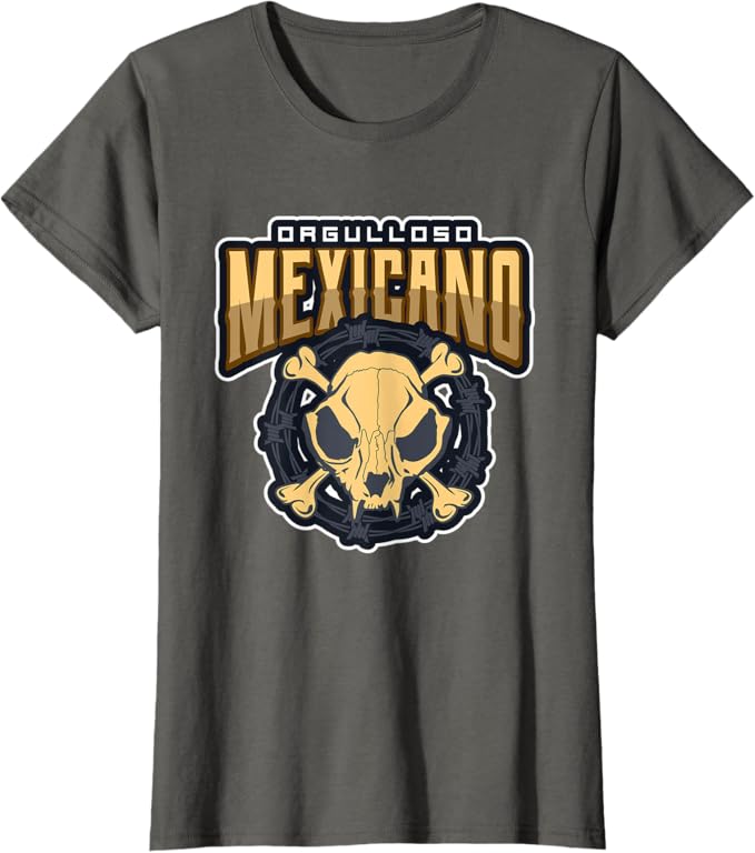 Orgulloso Mexicano Skull Women T-Shirt - Mexican Chicano Style Tee