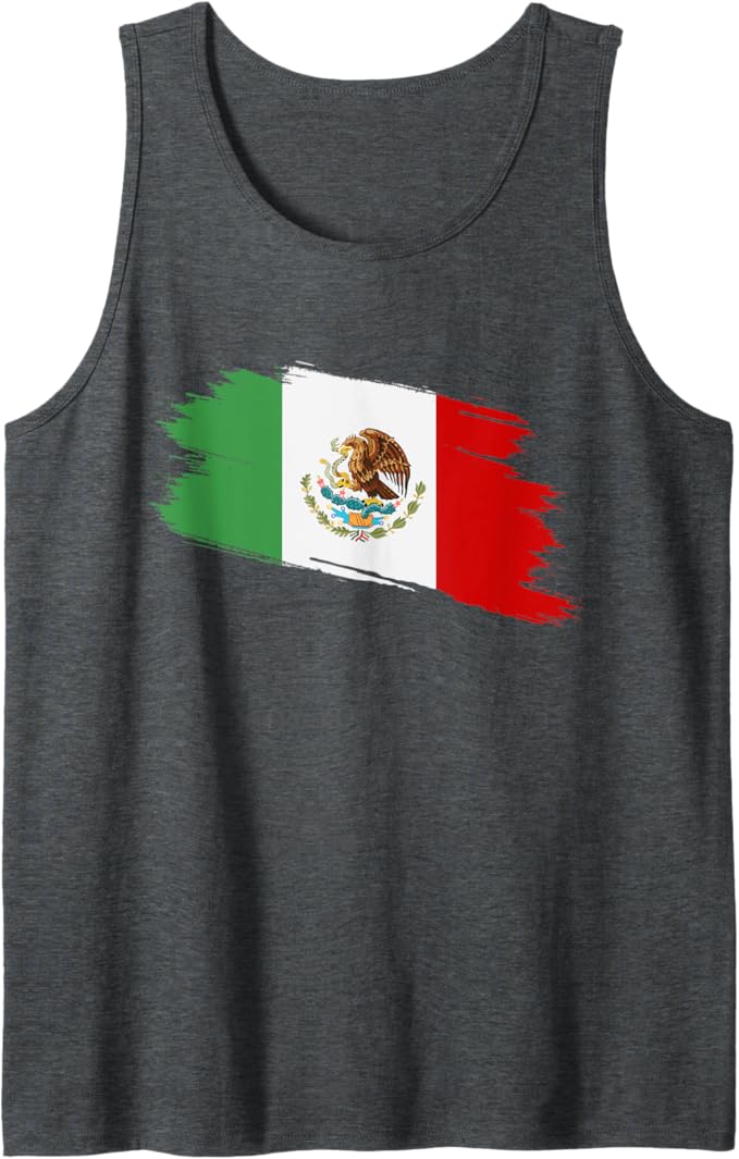 Vintage Mexican Flag Men Tank Top - Bandera Mexicana Camiseta