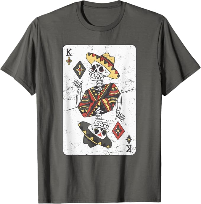 Vintage Mexican Chicano Card Men T-Shirt – Hombre Con Sombrero Design