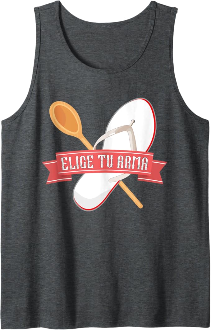 Elige Tu Arma Funny Latina Mexicana Chancla Men’s Tank Top