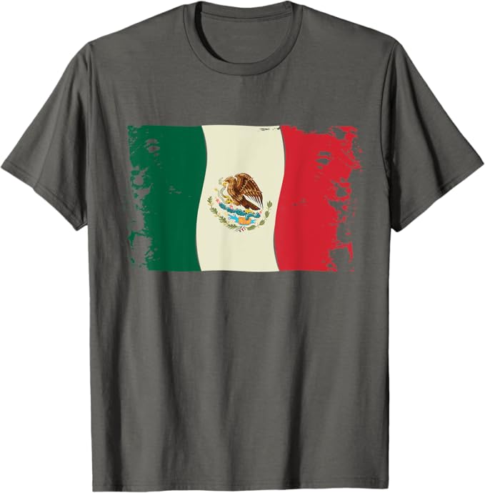 Vintage Mexican Flag Men T-Shirt – Bandera Mexicana Camiseta Design