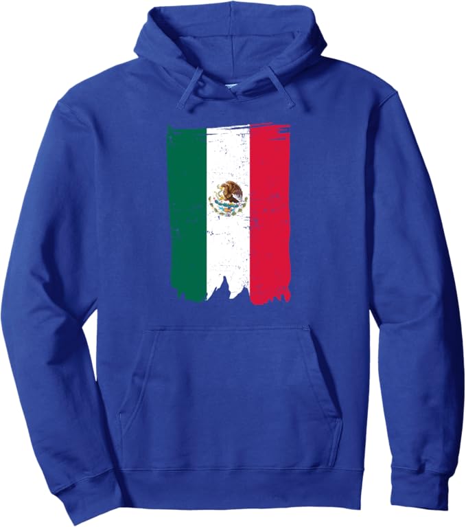 Mexican Flag Bandera Mexicana Pullover Hoodie - Comfortable and Stylish