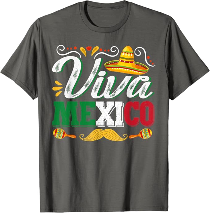 Viva Mexico Men T-Shirt – Mexican Cinco de Mayo Party Shirt