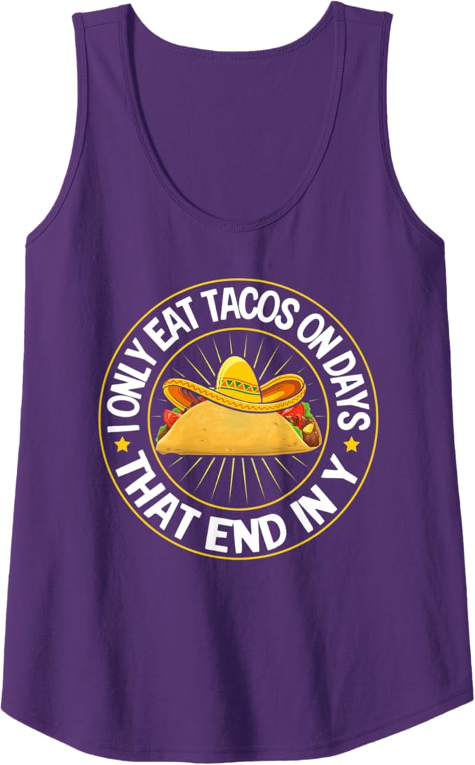 Tacos Women Tank Top for Mexican Cinco De Mayo Party Celebration