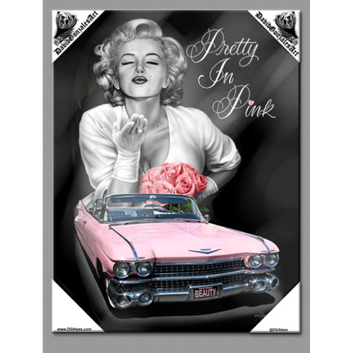 PRETTY IN PINK - Small Canvas Art - 12" X 16"