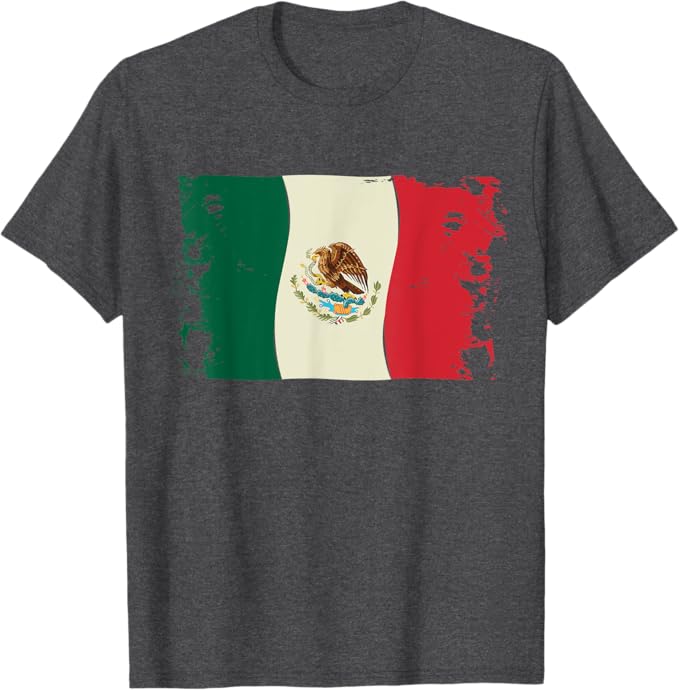 Vintage Mexican Flag Men T-Shirt – Bandera Mexicana Camiseta Design
