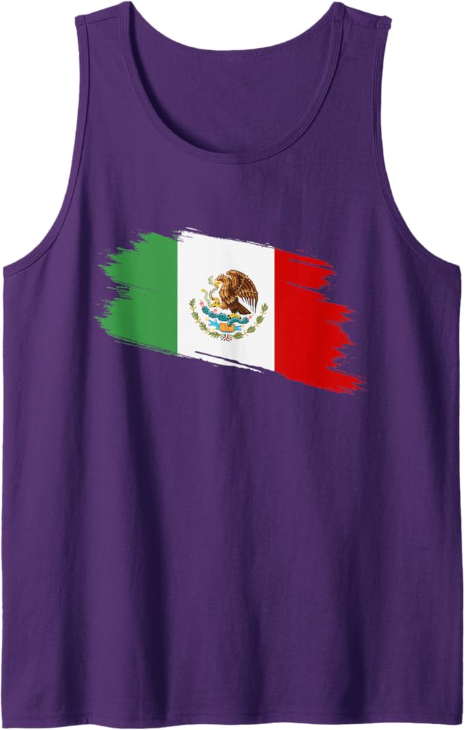 Vintage Mexican Flag Men Tank Top - Bandera Mexicana Camiseta