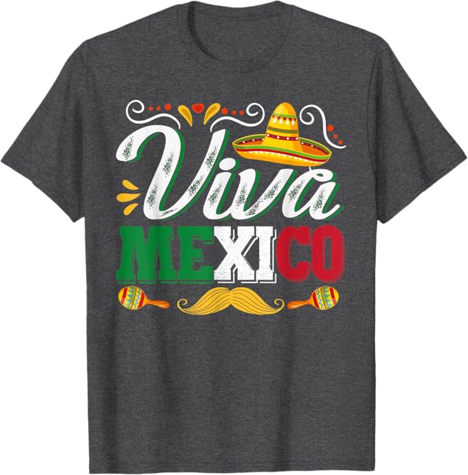 Viva Mexico Men T-Shirt – Mexican Cinco de Mayo Party Shirt
