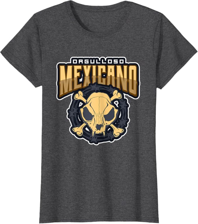 Orgulloso Mexicano Skull Women T-Shirt - Mexican Chicano Style Tee