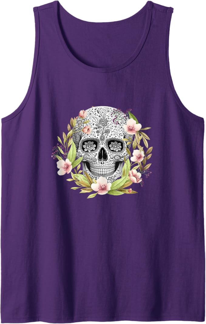 Calaveras Mexican Día de los Muertos Tank Top for Men