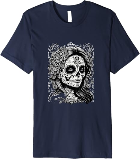 Catrina Calaveras Día de los Muertos Mexico Holiday Premium Men T-Shirt