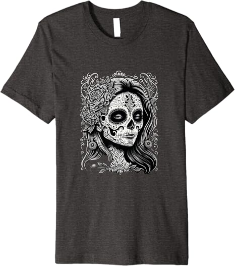 Catrina Calaveras Día de los Muertos Mexico Holiday Premium Men T-Shirt