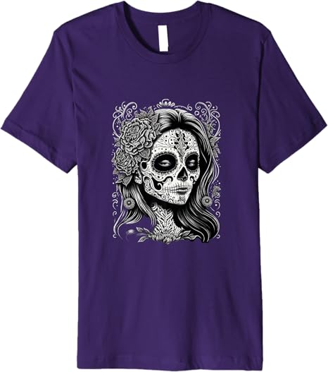 Catrina Calaveras Día de los Muertos Mexico Holiday Premium Men T-Shirt