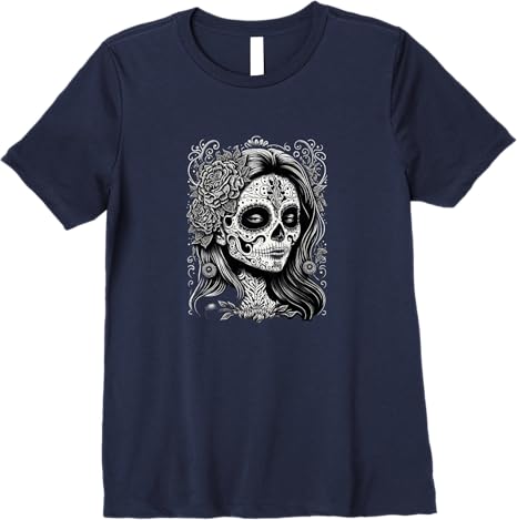 Catrina Calaveras Día de los Muertos Mexico Holiday Premium Women T-Shirt