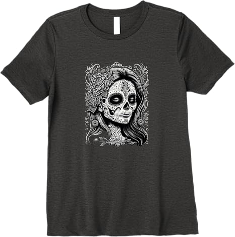 Catrina Calaveras Día de los Muertos Mexico Holiday Premium Women T-Shirt