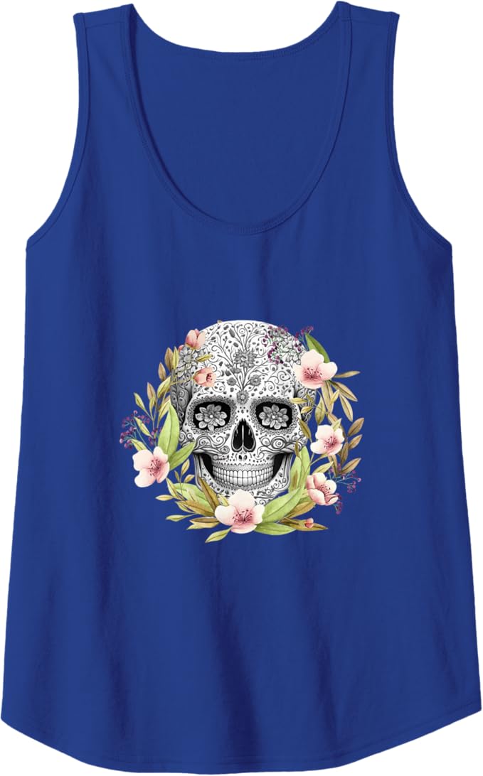 Calaveras Mexican Día de los Muertos Tank Top for Women