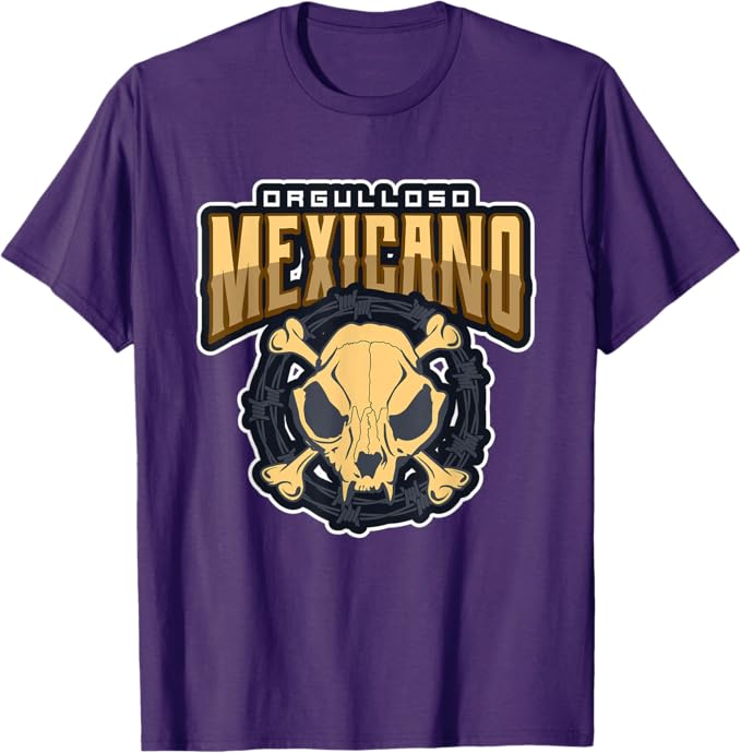 Orgulloso Mexicano Skull Men T-Shirt - Mexican Chicano Style Tee