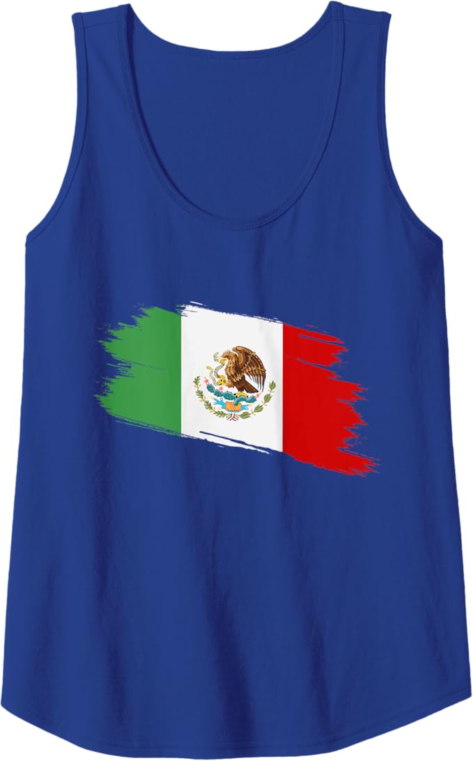 Vintage Mexican Flag Women Tank Top - Bandera Mexicana Camiseta